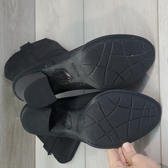 Born Women Allegra Leather Comfort Heels shoes boots sz 8 - Picture 11 of 15